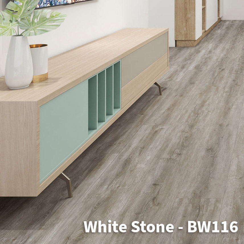 BW116 White Stone Flooring Collection